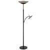 Globo Sophia Deckenfluter LED Schwarz, 2-flammig