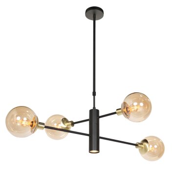 Steinhauer Constellation Pendelleuchte LED Messing, 6-flammig