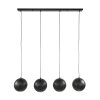 Zip Pendelleuchte Schwarz, 4-flammig