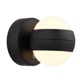 Globo Randi Wandleuchte LED Schwarz, 1-flammig