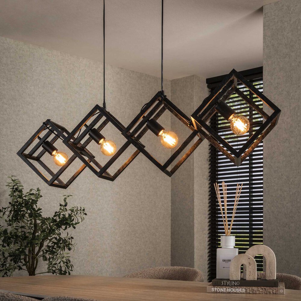 Ridar Pendelleuchte Anthrazit, 4-flammig main product photo