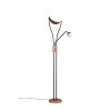 Trio Chris Stehlampe LED Braun, 2-flammig