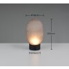 Trio Facette Tischleuchte LED Rauchfarben, 1-flammig