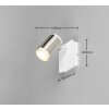 Trio Gillan Wand- und Deckenspot Nickel-Matt, 1-flammig