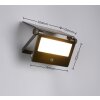 Reality Moura Wandleuchte LED Schwarz, 1-flammig, Bewegungsmelder