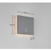 Reality FORTALEZA Wandleuchte LED Anthrazit, 1-flammig, Bewegungsmelder