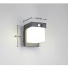Reality COLOMBO Wandleuchte LED Schwarz, 1-flammig, Bewegungsmelder
