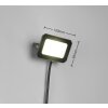 Reality FUNCHAL Wandleuchte LED Schwarz, 1-flammig