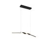 Reality Ginko Pendelleuchte LED Schwarz, 1-flammig