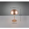 Reality Munoz Tischleuchte LED Braun, 1-flammig