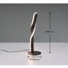Reality Ginko Tischleuchte LED Schwarz, 1-flammig