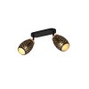 Reality Bidar Deckenspot Schwarz-Gold, 2-flammig