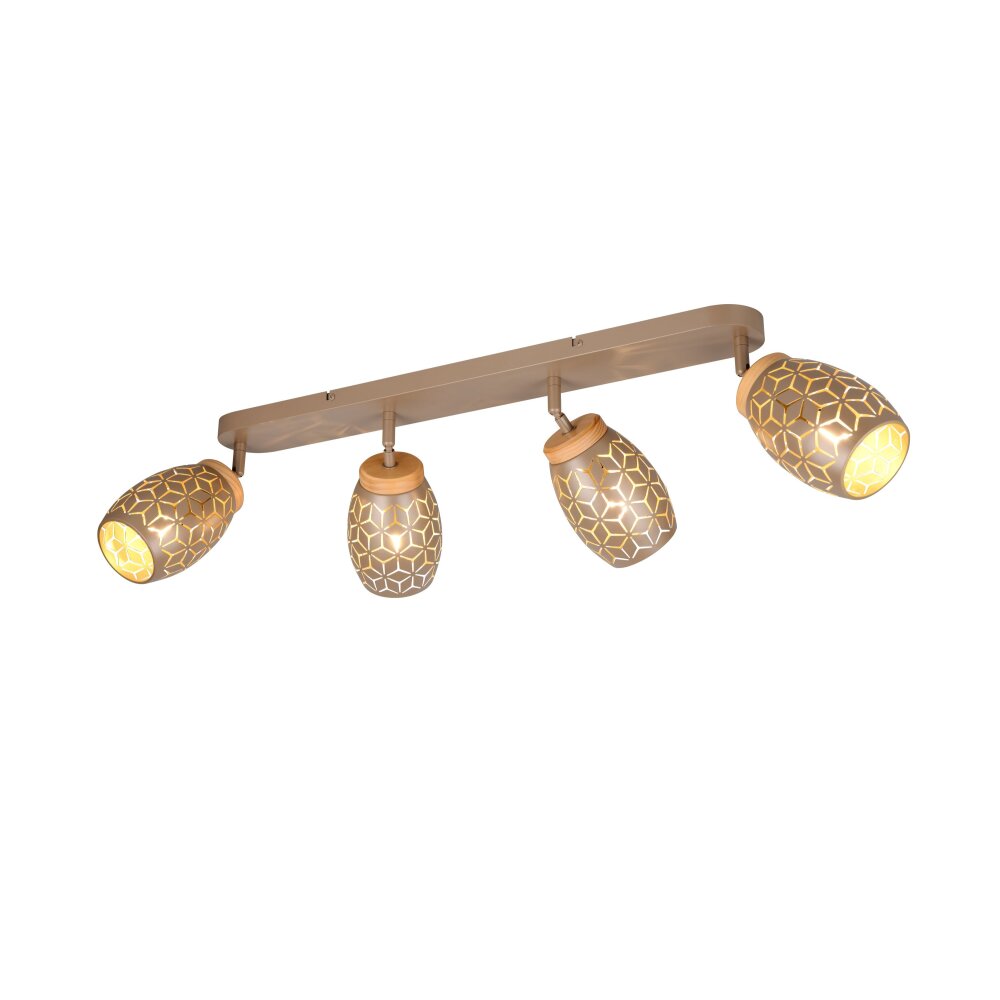 Reality Bidar Deckenspot Braun, 4-flammig main product photo