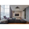 Globo Deanne Deckenventilator LED Schwarz, 1-flammig, Fernbedienung, Farbwechsler