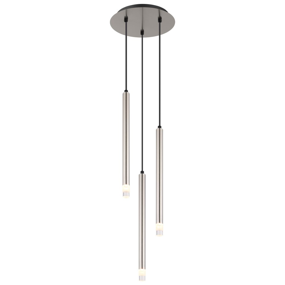 Globo Ryan Hängeleuchte Nickel-Matt, 3-flammig main product photo
