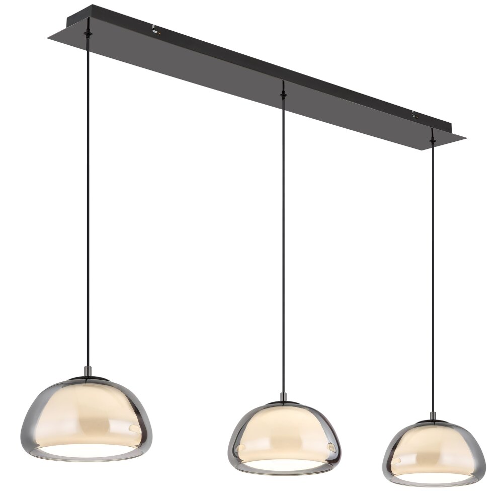 Globo Avila Hängeleuchte LED Chrom, Schwarz, 1-flammig, Fernbedienung main product photo