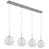 Globo Barry Hängeleuchte Chrom, Nickel-Matt, 4-flammig