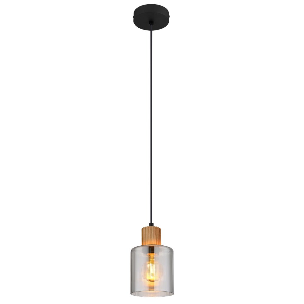 Globo Aleidis Hängeleuchte Dunkelbraun, Schwarz, 1-flammig main product photo