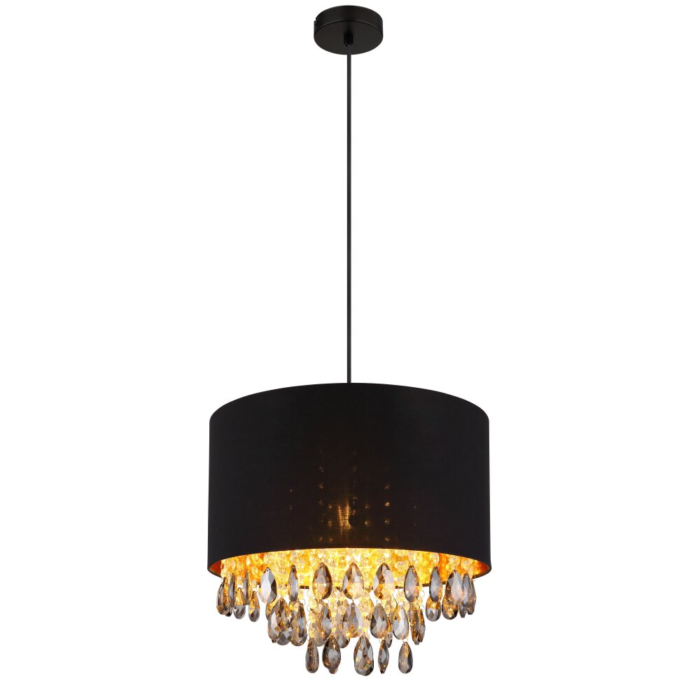 Globo Coletta Hängeleuchte Gold, Schwarz, 1-flammig main product photo