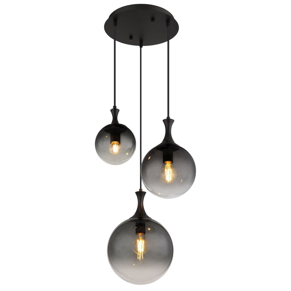 Globo Dalton Hängeleuchte Schwarz, 3-flammig main product photo