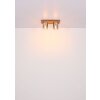 Globo Underwood Deckenleuchte Holz dunkel, Naturfarben, 2-flammig