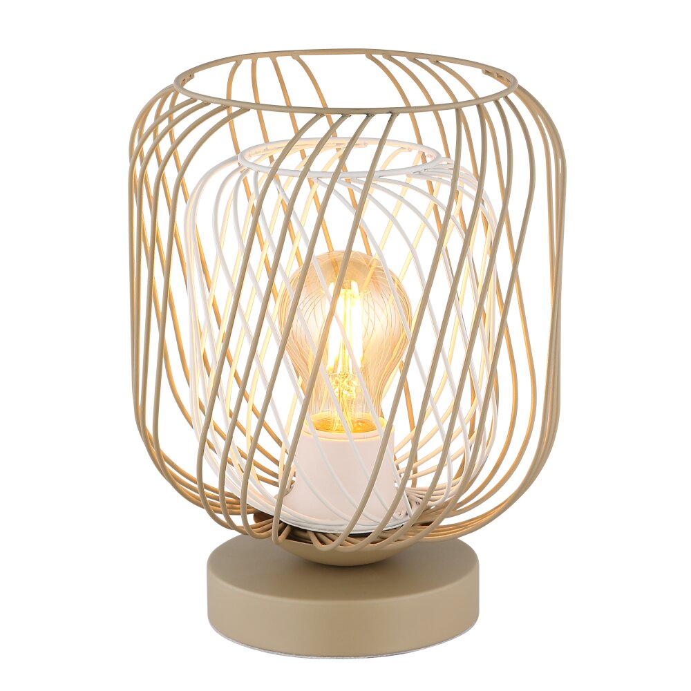Globo Dichti Tischleuchte Sandfarben, 1-flammig main product photo