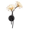 Globo Fiore Wandleuchte Schwarz, 2-flammig