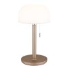 Pilzlampe Globo Norman Tischleuchte LED Champagner, 1-flammig