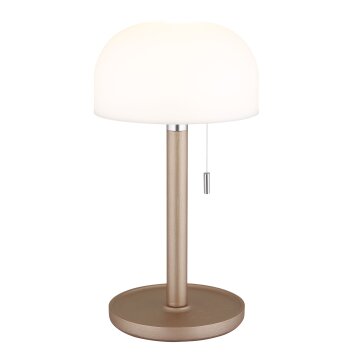 Pilzlampe Globo Norman Tischleuchte LED Champagner, 1-flammig