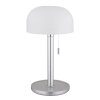 Pilz Look Globo Norman Tischleuchte LED Silber, 1-flammig