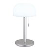 Pilz Look Globo Norman Tischleuchte LED Silber, 1-flammig