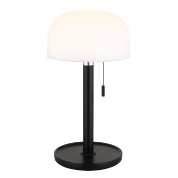 Pilzlampe Globo Norman Tischleuchte LED Schwarz, 1-flammig