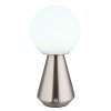 Globo Sora Tischleuchte LED Nickel-Matt, 1-flammig