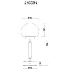 Globo Haku Tischleuchte LED Nickel glänzend, Nickel-Matt, 1-flammig