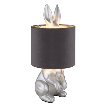 Globo Rabbit Tischleuchte Silber, 1-flammig
