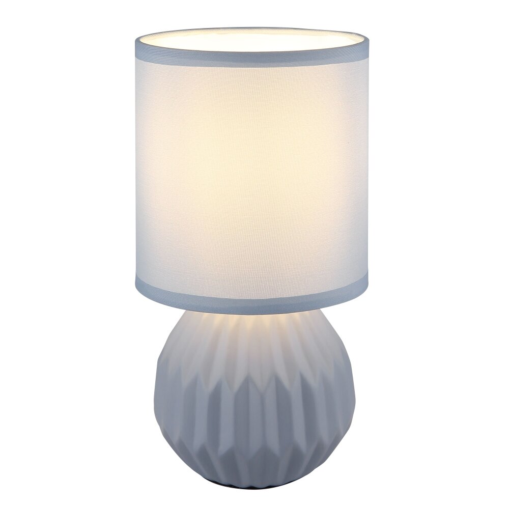 Globo Sylas Tischleuchte Blau, 1-flammig main product photo