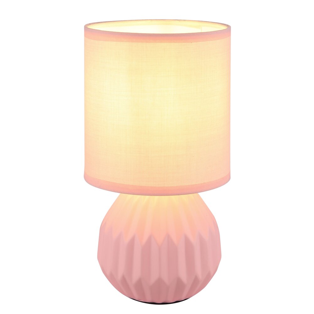 Globo Sylas Tischleuchte Pink, 1-flammig main product photo