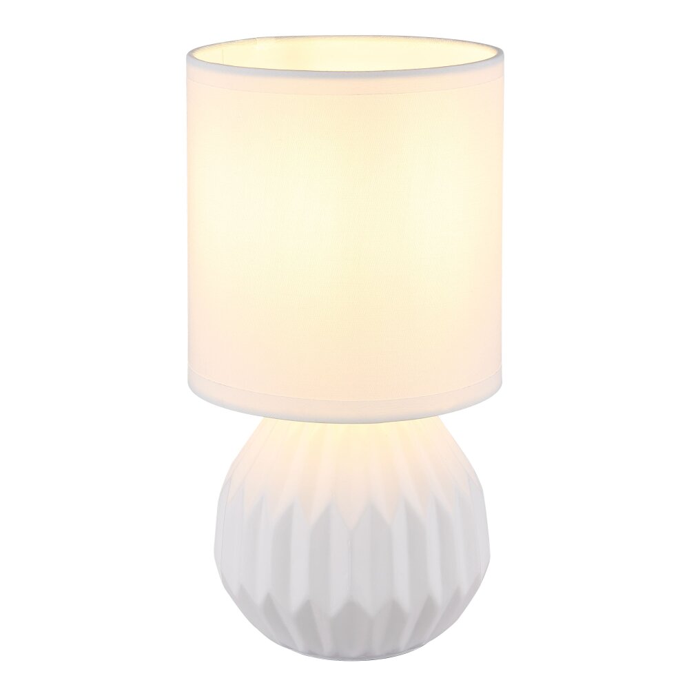 Globo Sylas Tischleuchte Weiß, 1-flammig main product photo