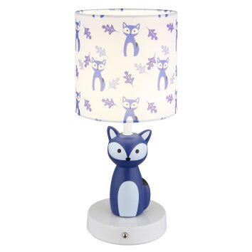 Globo Foxy Tischleuchte LED Blau, Weiß, 1-flammig