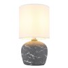 Globo Marble Tischleuchte Grau, 1-flammig