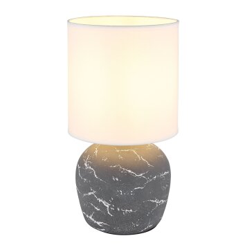 Globo Marble Tischleuchte Grau, 1-flammig