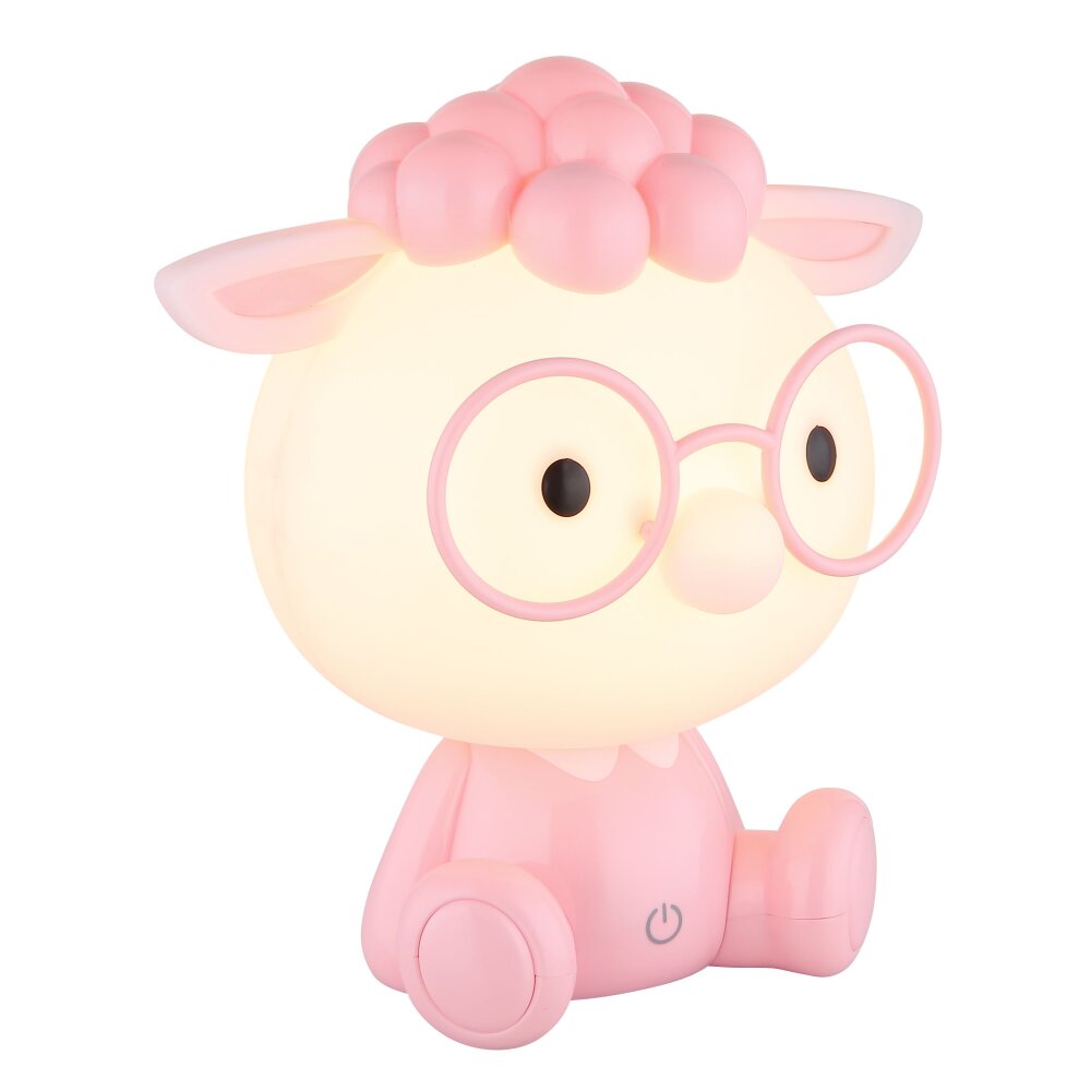 Globo Sheepy Tischleuchte LED Pink, Weiß, 1-flammig main product photo