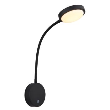 Globo Pegasi Wandleuchte LED Schwarz, 1-flammig