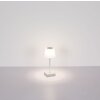 Globo Xayden Tischleuchte LED Silber, 1-flammig