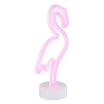 Globo Flamingo Dekoleuchte LED Weiß, 1-flammig