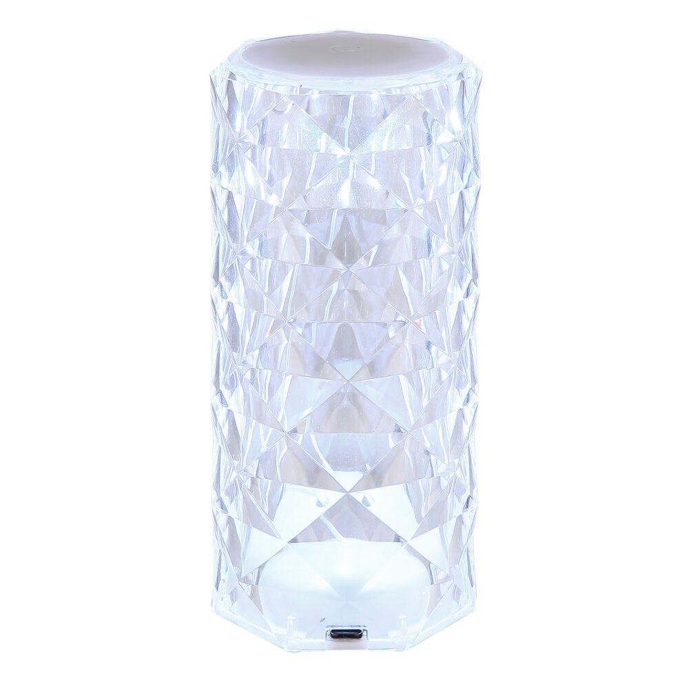 Globo Gixi Tischleuchte LED Silber, Transparent, Klar, 1-flammig, Farbwechsler main product photo