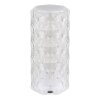 Globo Gixi Tischleuchte LED Silber, Transparent, Klar, 1-flammig, Farbwechsler