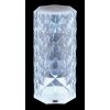 Globo Gixi Tischleuchte LED Silber, Transparent, Klar, 1-flammig, Farbwechsler