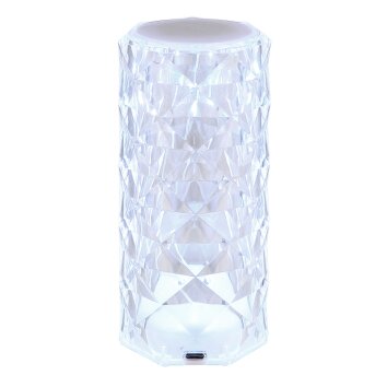 Globo Gixi Tischleuchte LED Silber, Transparent, Klar, 1-flammig, Farbwechsler