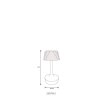 Globo Lucio Tischleuchte LED Messing, 1-flammig